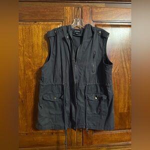 Zenana Outfitters Black Utility Vest